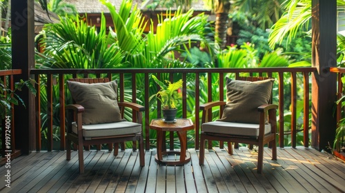 Relaxing Patio with Tropical View