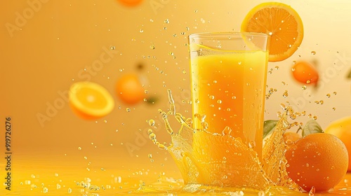 fresh orange and iced orange drink