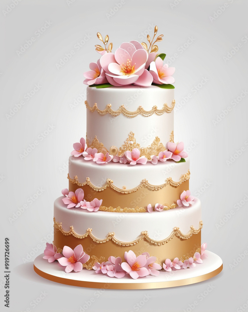 Baby Cake for a Boy with Blue Decorations Baby Cake for a Boy with Blue Decorations