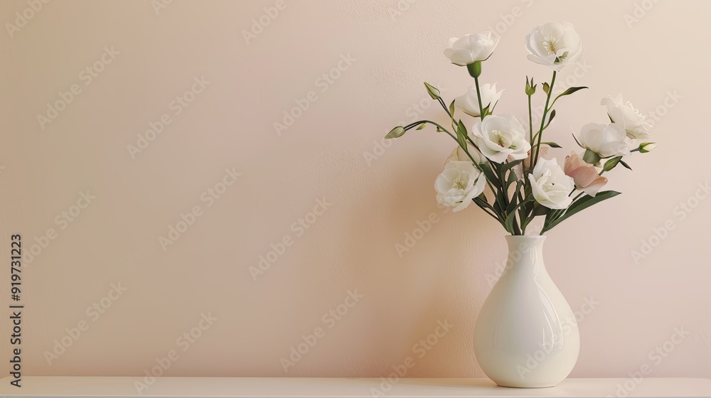 houseplants with white flower vase on the table