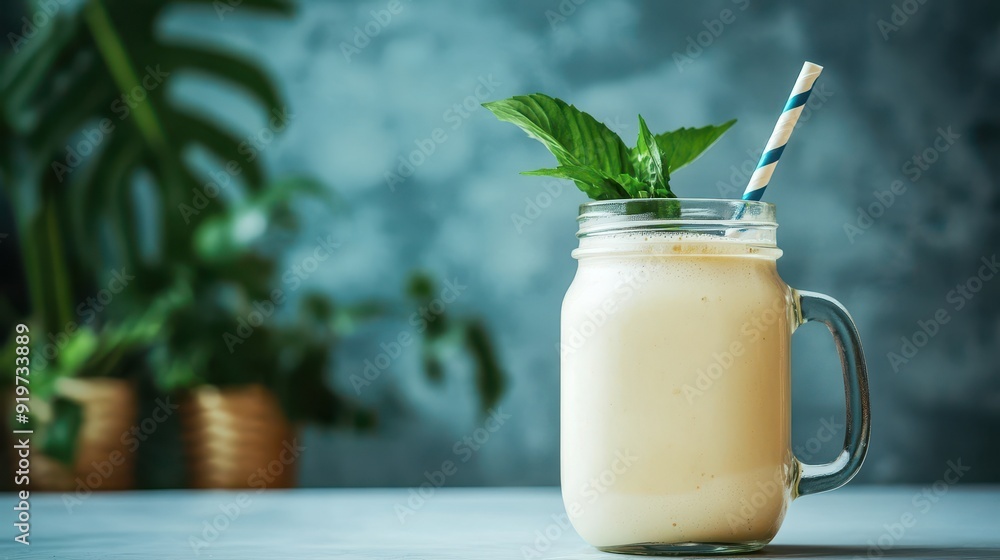 Dairy alternatives in a mason jar