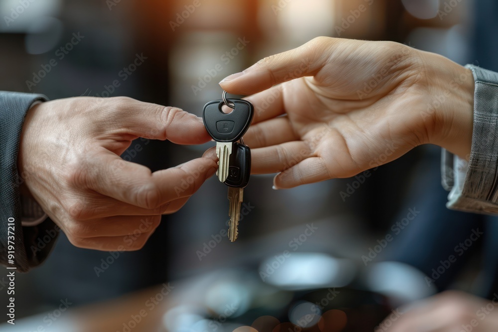 Fototapeta premium Handing Over Keys