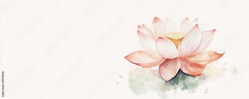 A serene watercolor illustration of a beautiful lotus flower, symbolizing peace, purity, and spiritual awakening. A serene watercolor illustration of a beautiful lotus flower, symbolizing peace, purity, and spiritual awakening.