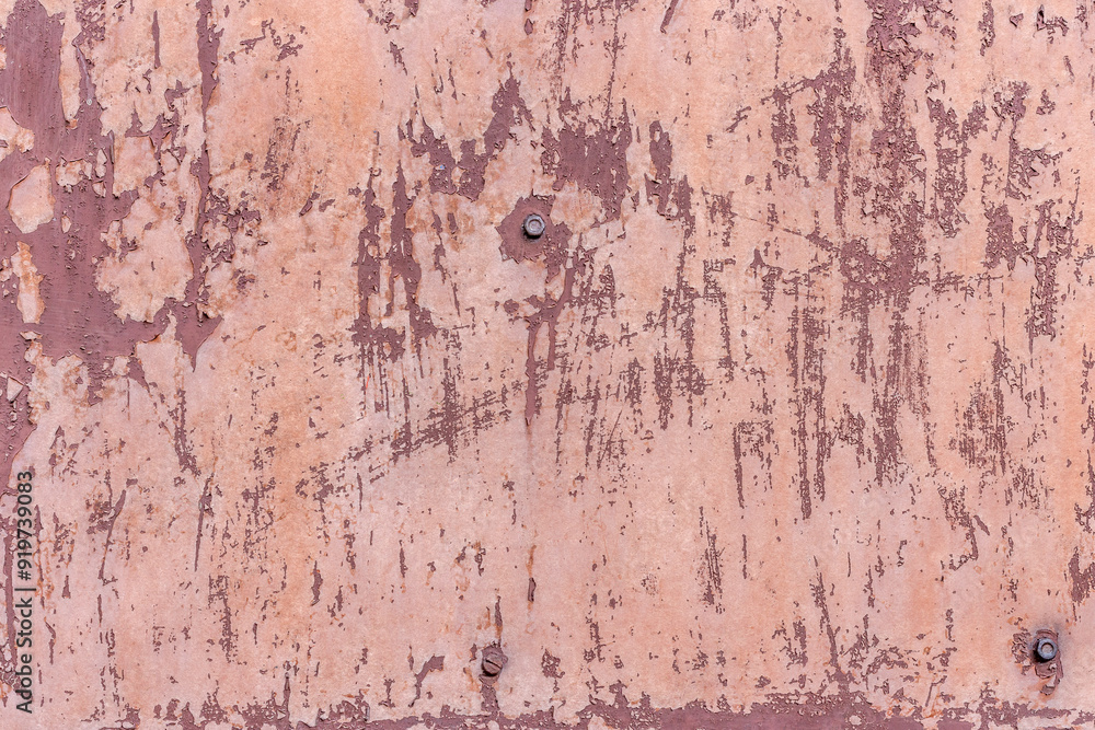 Old painted metal texture with traces of rust