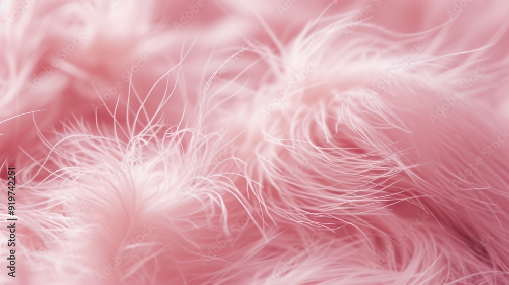 Pink feather-like wool, capturing the fluffy and delicate texture Pink feather-like wool, capturing the fluffy and delicate texture