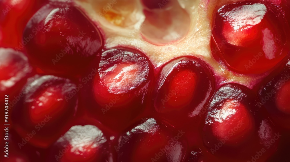 Pomegranate cut, whole view. Close up photo. The generation of AI Pomegranate cut, whole view. Close up photo. The generation of AI
