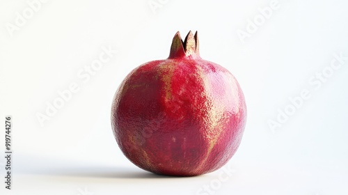 Pomegranate cut, whole view. Close up photo. The generation of AI