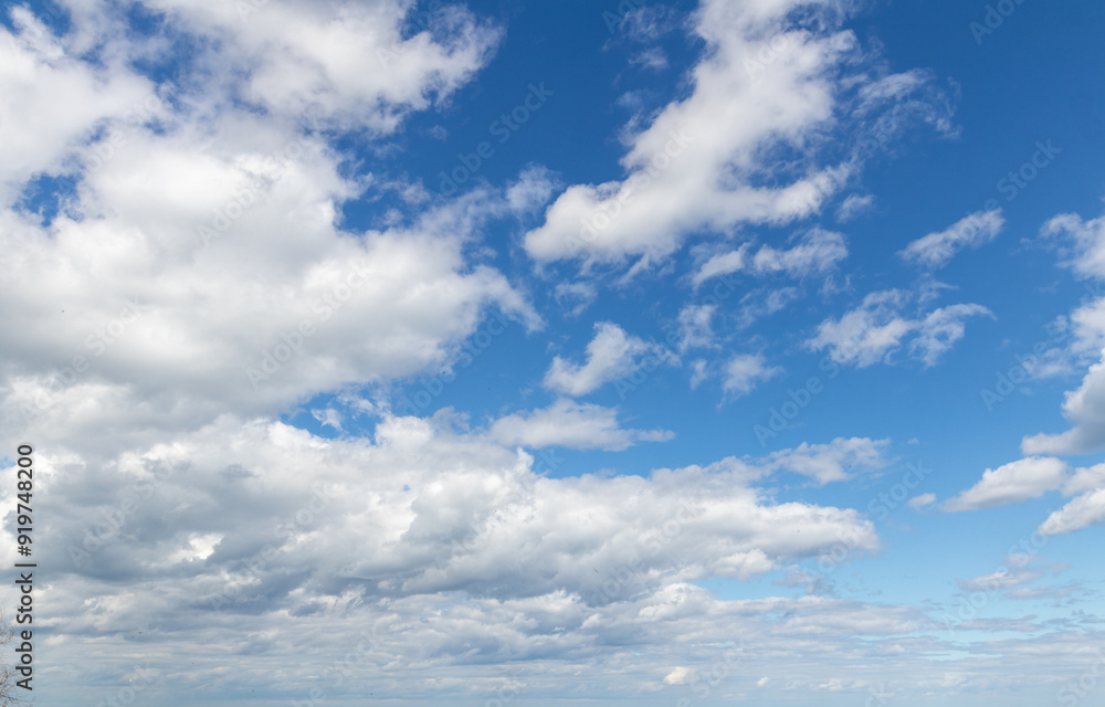 Sky replacement white and gray wispy clouds against summer blue skies Sky replacement white and gray wispy clouds against summer blue skies