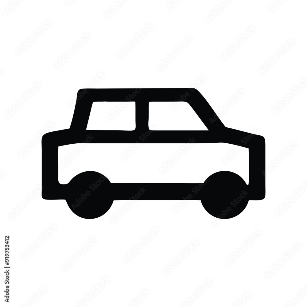 Car silhouette design on white background Car silhouette design on white background