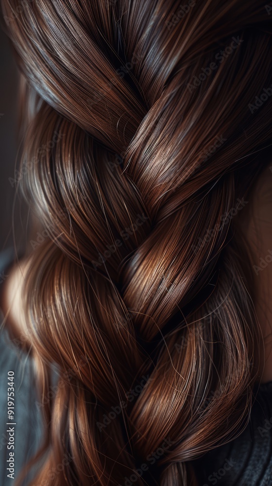 Close-up of a thick braid showcasing textured hair details Close-up of a thick braid showcasing textured hair details
