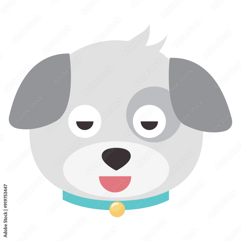 Dog emoji vector isolated on white background. Dog emoji vector isolated on white background.