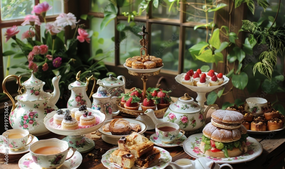 High tea spread High tea spread