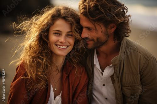 Were all smiles. Shot of a young couple spending a day at the beach.