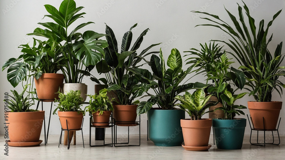 Fototapeta premium Potted House Plants