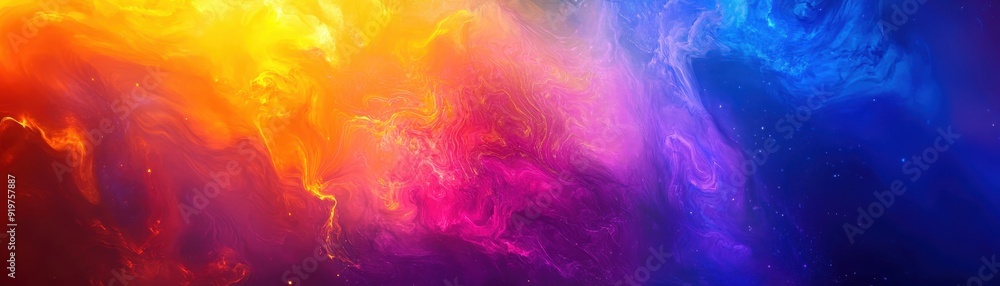 Fototapeta premium Vivid abstract background with vibrant color blend. Brightness and gradient create a dynamic and energetic feel. Perfect for various creative uses.