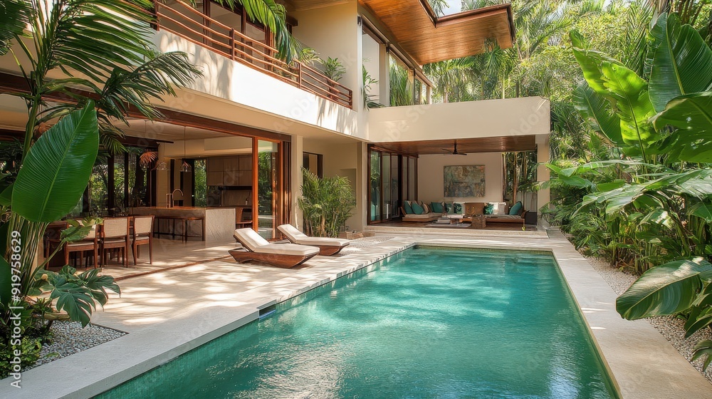 custom made wallpaper toronto digital Exquisite tropical residence 