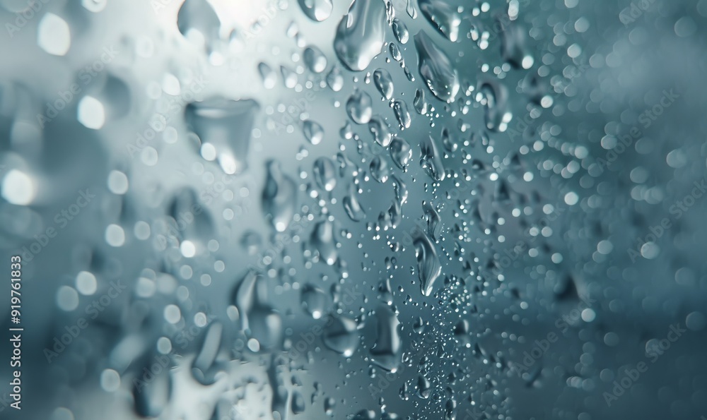 Water droplets on glass: Random patterns of light and shadow Water droplets on glass: Random patterns of light and shadow