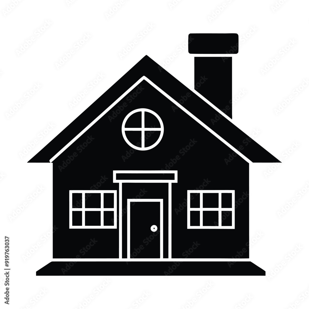 House vector shilhouette design, home icon symbol House vector shilhouette design, home icon symbol