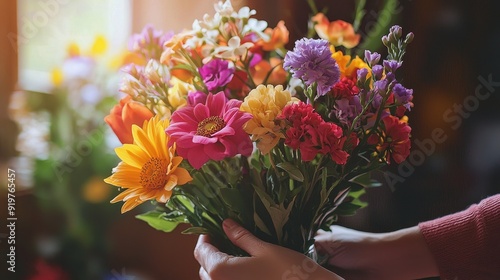 Wallpaper Mural Fresh flowers being in a vase Torontodigital.ca
