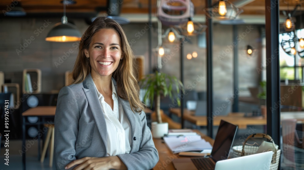 Fototapeta premium The professional smiling woman.