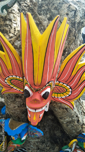 Traditional Masks of Sri Lanka, Kandy View Point, Kandy, Sri Lanka. photo