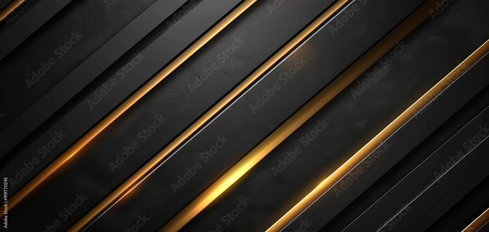 Abstract black and gold diagonal lines background. Abstract black and gold diagonal lines background.