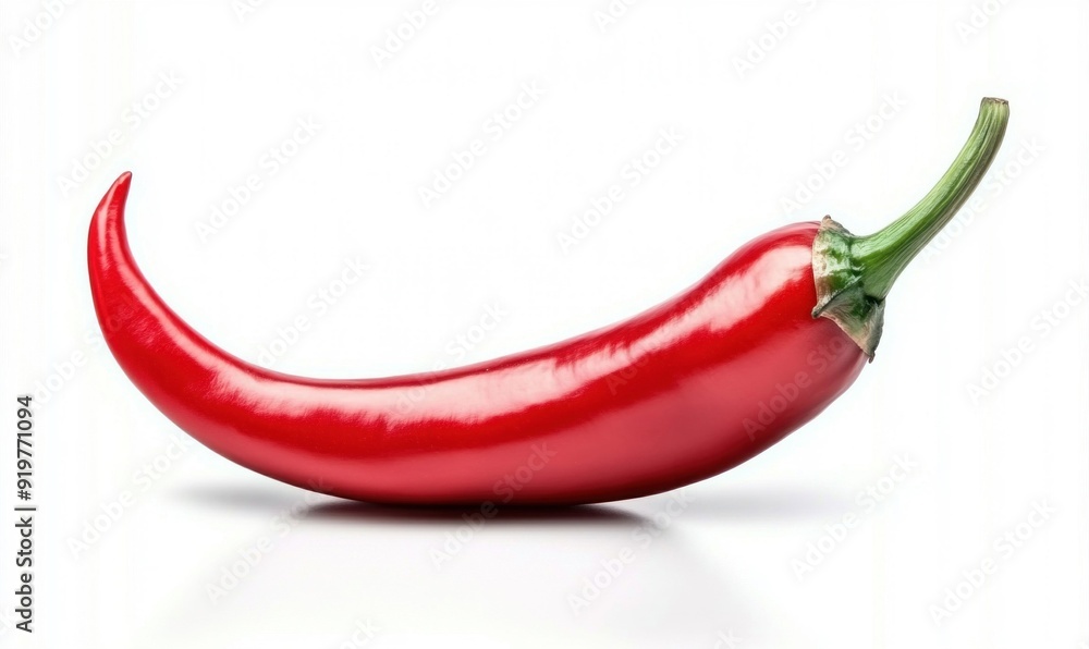 Red Chili Pepper Isolated on White Background Red Chili Pepper Isolated on White Background