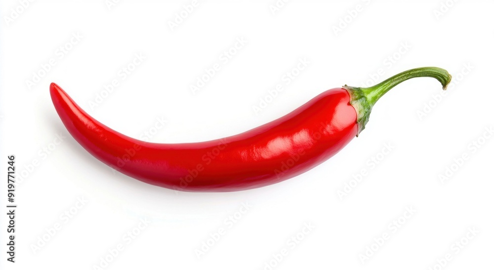 Red Chili Pepper Isolated on White Background Red Chili Pepper Isolated on White Background