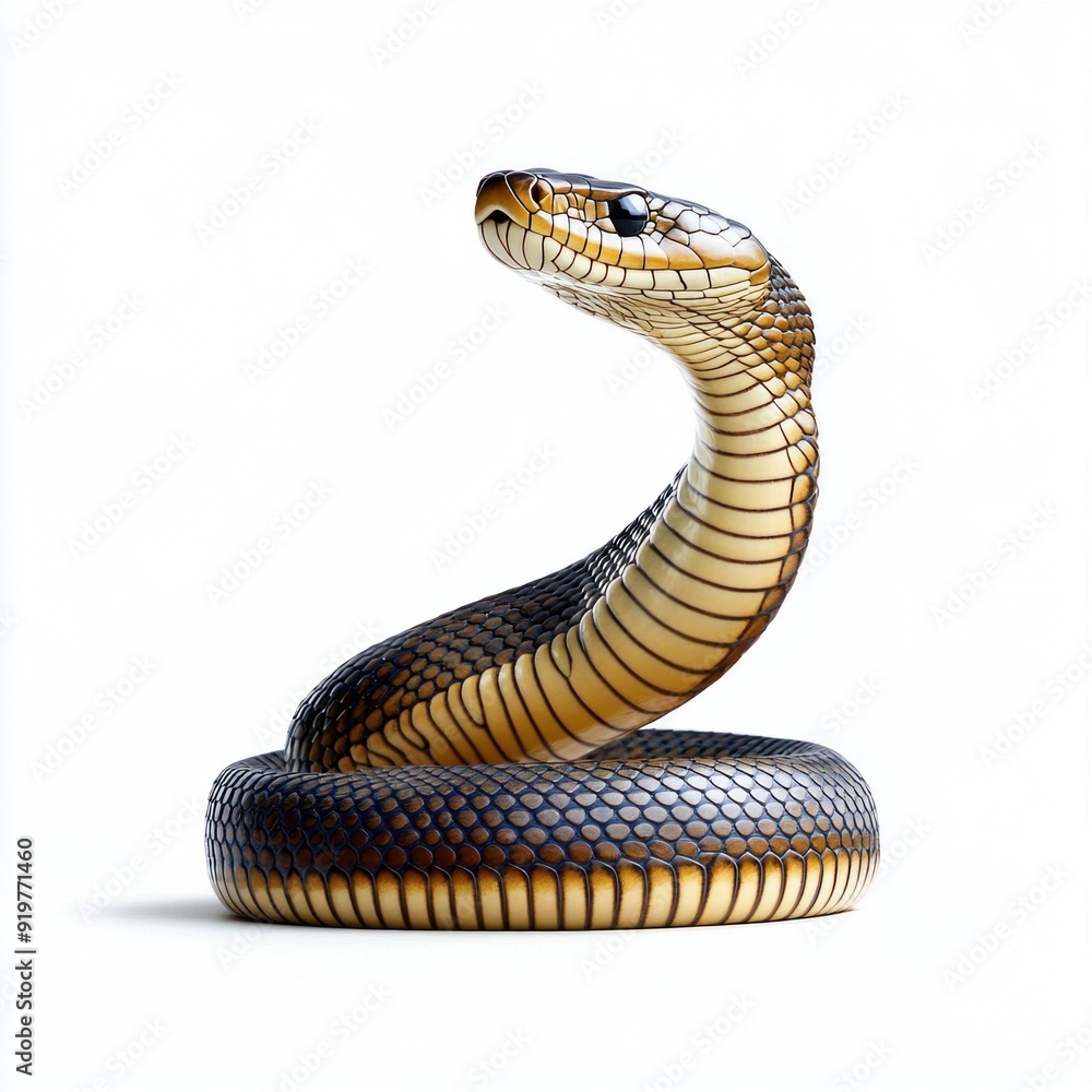 Fototapeta premium Cobra Snake in Striking Pose