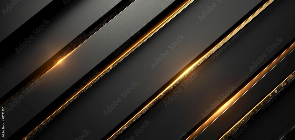 Abstract black and gold diagonal lines background. Abstract black and gold diagonal lines background.