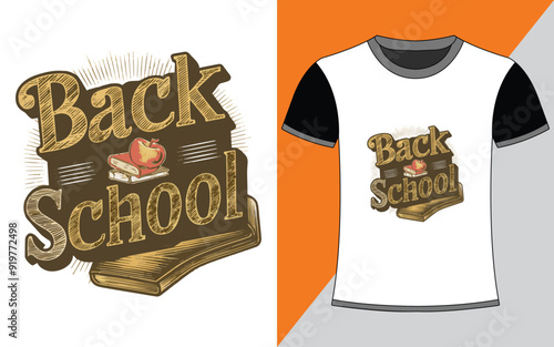 Back To School T-Shirt Design.