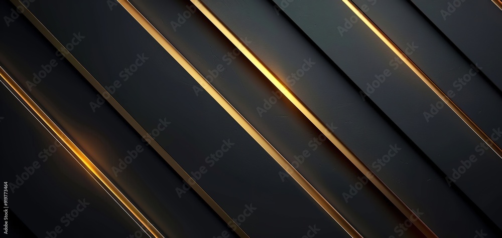 Abstract black and gold diagonal lines background. Abstract black and gold diagonal lines background.