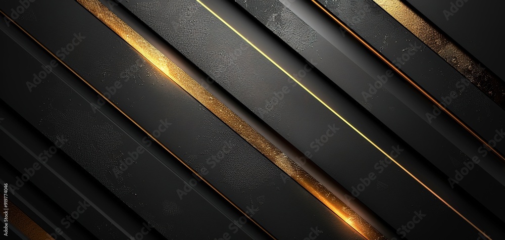 Abstract black and gold diagonal lines background. Abstract black and gold diagonal lines background.