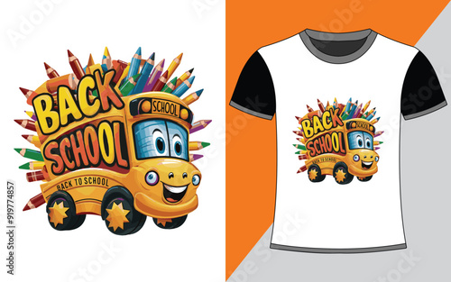 Back To School Vector T-Shirt Design.