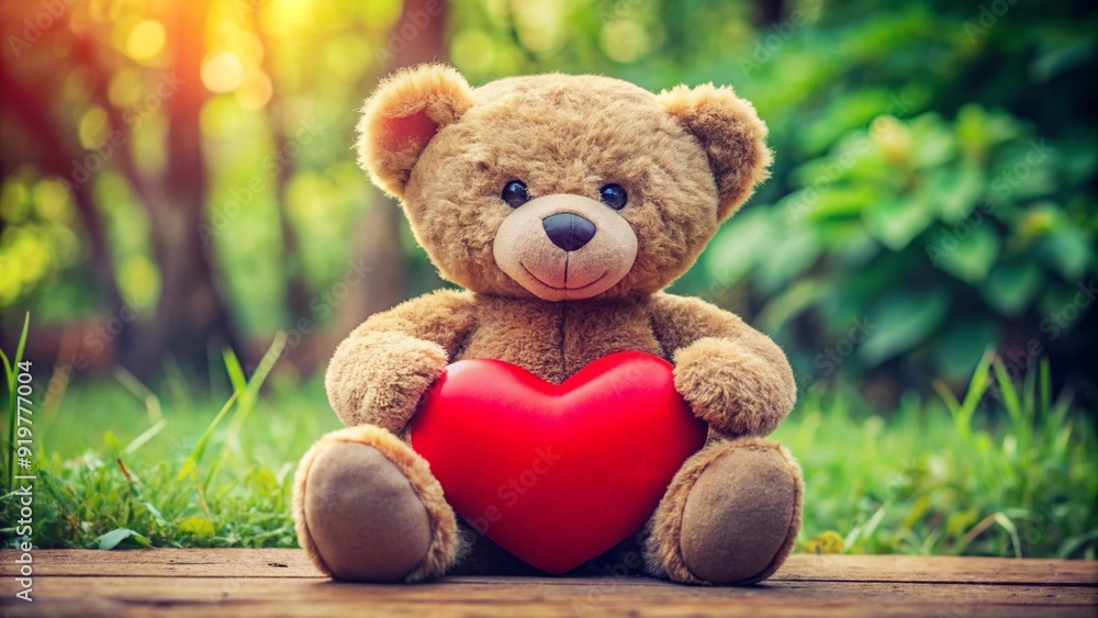 Valentine's Day, Teddy bear with heart. Valentine's Day, Teddy bear with heart.
