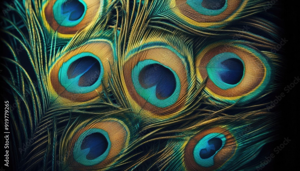Obraz premium Peacock feathers