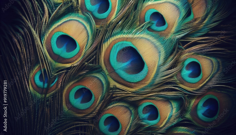 Obraz premium Peacock feathers