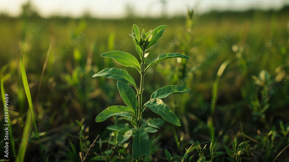 Obraz premium green wheat field