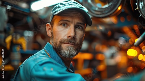 Mechanic in a workshop