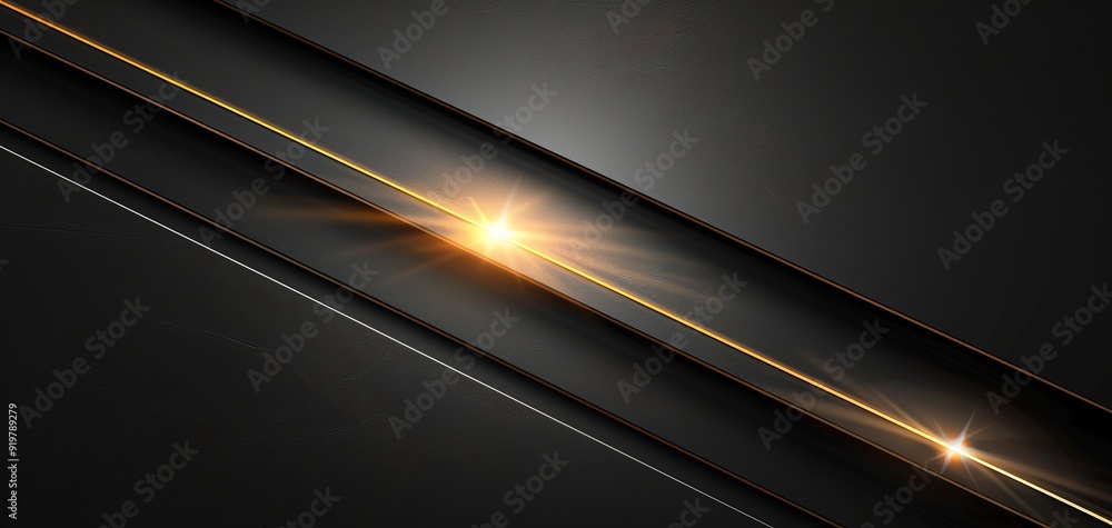 Black and gold abstract background with diagonal lines and a bright light effect. Black and gold abstract background with diagonal lines and a bright light effect.