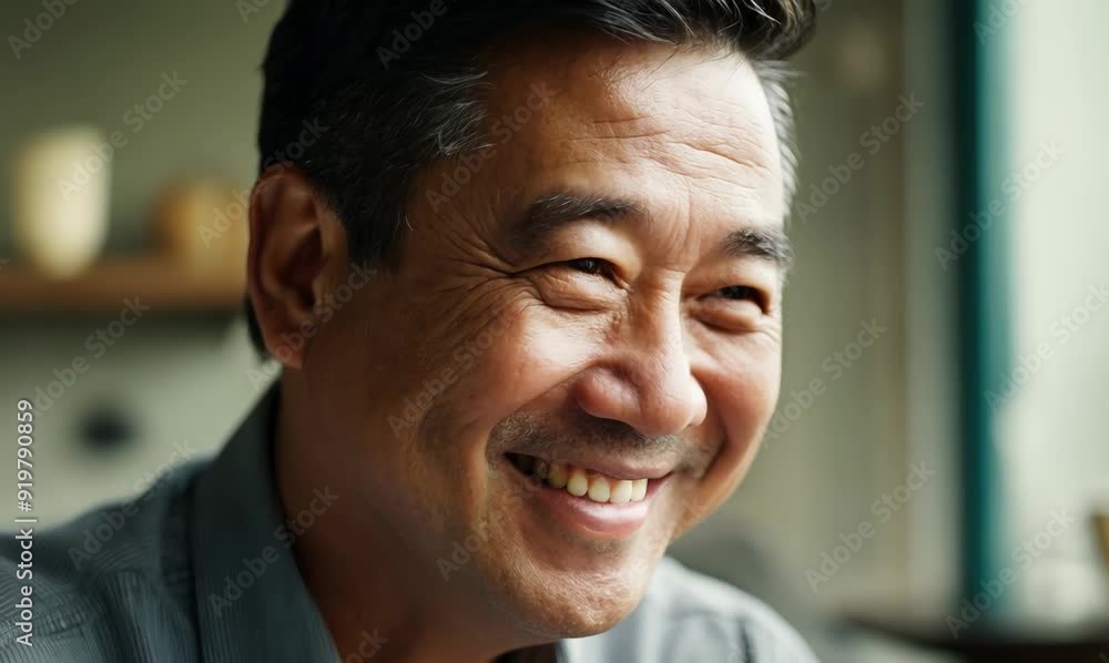 Portrait of a senior man smiling at the camera in a cafe Portrait of a senior man smiling at the camera in a cafe
