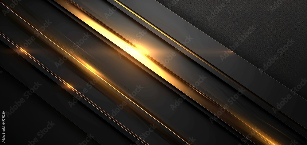 Abstract black and gold diagonal stripes background. Abstract black and gold diagonal stripes background.