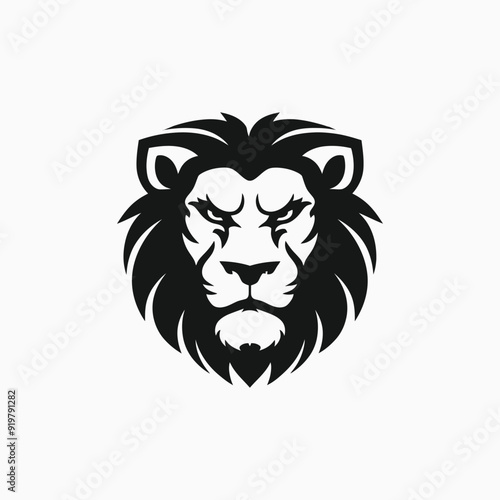 Wallpaper Mural Lion face logo animal vector template illustration Torontodigital.ca