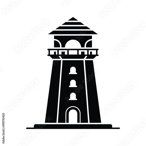Lighthouse icon, perfect for coastal, navigation and maritime themed designs
