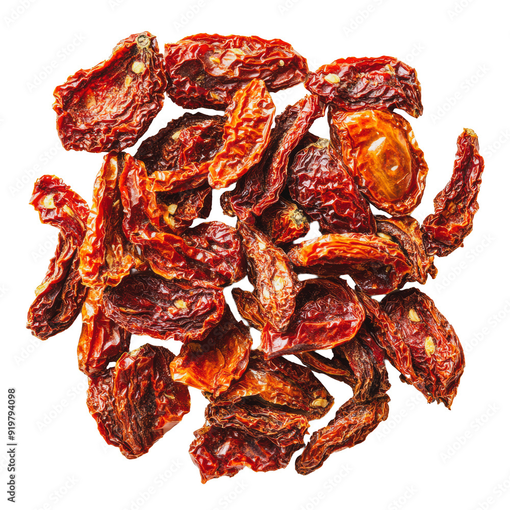 PNG Dried tomatoes arranged on a plain background PNG Dried tomatoes arranged on a plain background