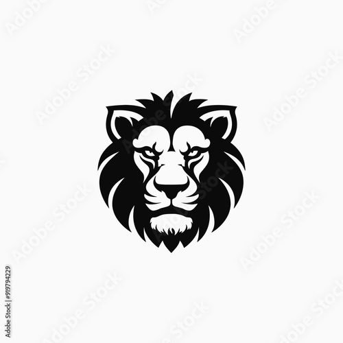 Wallpaper Mural Lion face logo animal vector template illustration Torontodigital.ca