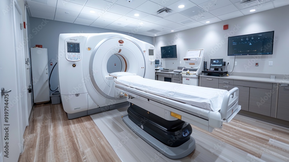 CT Scan Machine in a Modern Medical Imaging Room CT Scan Machine in a Modern Medical Imaging Room