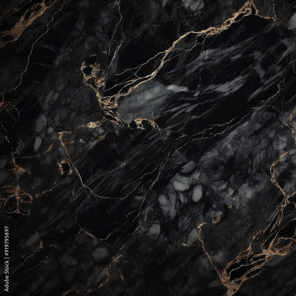 Black marble luxury ceramic royal floor with golden threads Black marble luxury ceramic royal floor with golden threads
