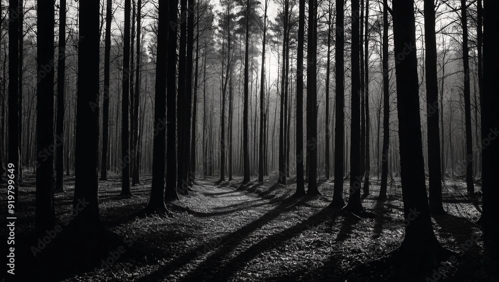 Fototapeta premium Enchanted Forest Noir