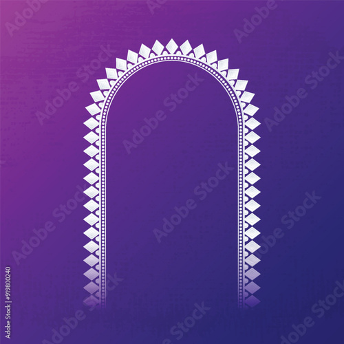 durga puja, Border, Frame, Traditional Indian Arch Design, on. Durga Puja Background.